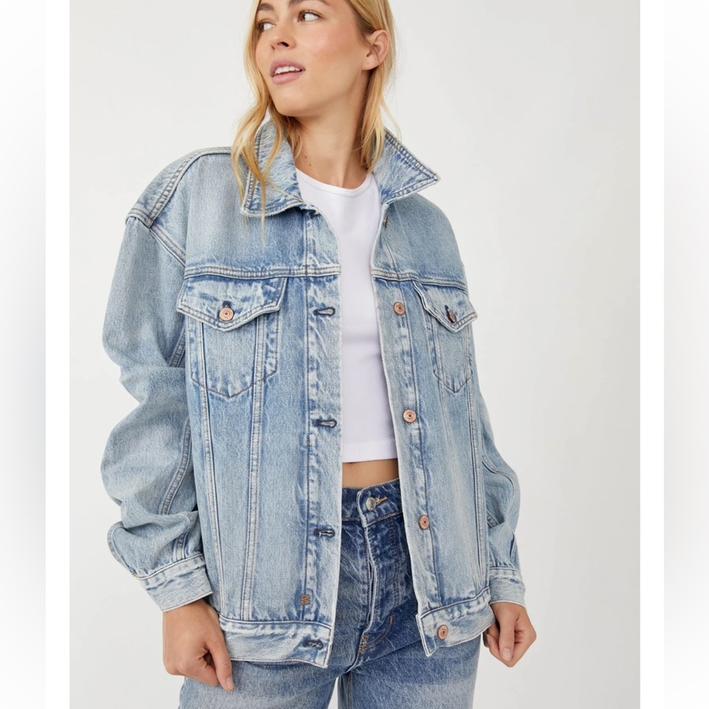 Free People Jolene Trucker Jacket